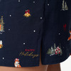 Damen Nachthemd mit Weihnachtsmotiven
