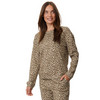 Damen Loungewear-Shirt im Leo-Look