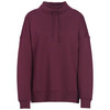 Damen Modal-Shirt mit Stehkragen weinrot