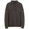 Damen Modal-Shirt mit Stehkragen dunkelbraun