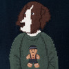 Herren Strickpullover mit Hunde-Motiv