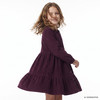 Mädchen Cordkleid mit Rüschen