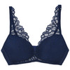 Damen Soft-BH mit floraler Spitze dunkelblau