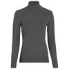 Damen Rollkragenpullover aus Feinstrick dunkelgrau