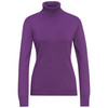 Damen Rollkragenpullover aus Feinstrick dunkellila