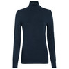 Damen Rollkragenpullover aus Feinstrick dunkelblau