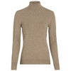 Damen Rollkragenpullover aus Feinstrick braun