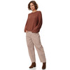 Damen Strickpullover mit Rippstruktur