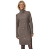Damen Strickkleid mit Zopfmuster