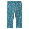 Thermische baby-legging met all-over-print donker turkoois