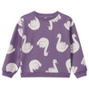 Mädchen Sweatshirt mit Allover-Print helllila