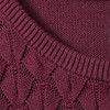 Mädchen Strickkleid mit Wabenstruktur