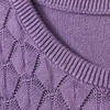 Mädchen Strickkleid mit Wabenstruktur