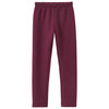 Effen thermische leggings voor meisjes donkerrood
