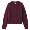 Mädchen Feinstrickpullover meliert dunkelrot