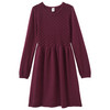 Mädchen Strickkleid mit Wabenstruktur