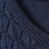 Mädchen Strickkleid mit Wabenstruktur