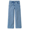 Mädchen Thermo-Jeans im Wide-Leg-Fit hellblau