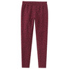 Mädchen Thermo-Leggings mit Allover-Print dunkelrot