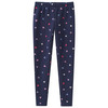 Mädchen Thermo-Leggings mit Allover-Print dunkelblau