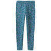Mädchen Thermo-Leggings mit Allover-Print dunkeltürkis