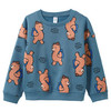 Jungen Sweatshirt mit Allover-Print blau