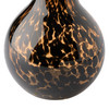 Glasvase mit Leo-Print