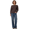 Damen Sweatshirt mit Rippstruktur