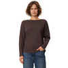 Damen Sweatshirt mit Rippstruktur