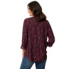 Damesblouse met all-overprint van teckels