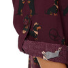 Damesblouse met all-overprint van teckels