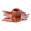 Kerzenhalter in Blatt-Form rot