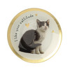 Kleiner Deko-Teller mit Katzen-Motiv