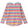 Mädchen Langarmshirt mit bunten Streifen