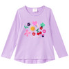 Mädchen Langarmshirt mit Applikationen helllila