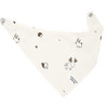 Baby Bandana mit Waldtieren cremeweiss / hellbraun