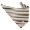 Baby Bandana mit Streifen braun / cremeweiss