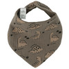 Baby Musselin-Bandana mit Frottee-Innenseite dunkelbraun