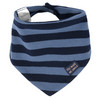 Baby Bandana mit Rippstruktur blau / dunkelblau