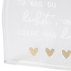 Deko-Aufsteller Herz mit Spruch