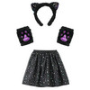 Kostüm-Set Katze mit Glitzer