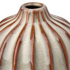 Vase mit Rillen-Struktur