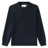 Jungen Strickpoloshirt mit kleiner Stickerei