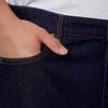 Herenjeans met rechte pasvorm in denimlook