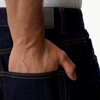 Herenjeans met rechte pasvorm in denimlook