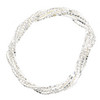 Damen Armband mit Glitzersteinchen silber