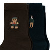 2 Paar Jungen Socken mit Stickerei
