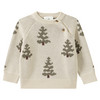 Baby Strickpullover mit Tannen-Allover