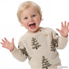 Baby Strickpullover mit Tannen-Allover
