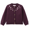 Baby Strickjacke mit Blumen-Stickerei